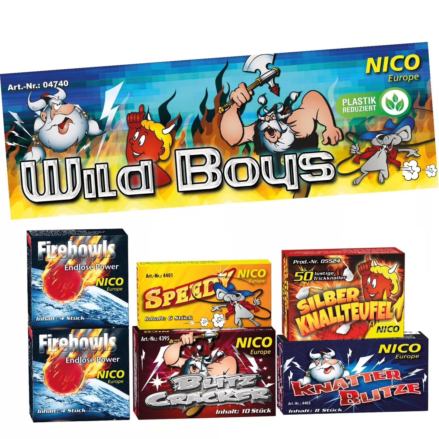 Wild-Boys 6-tlg. Sortiment