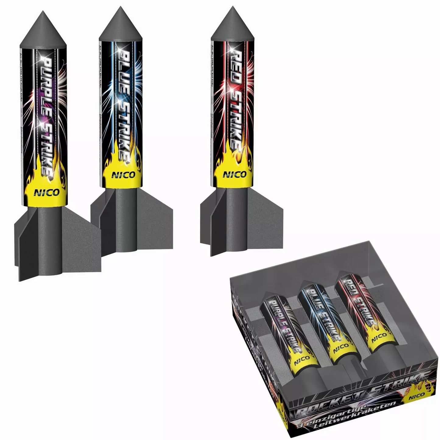 Rocket Strike, 3er-Packung