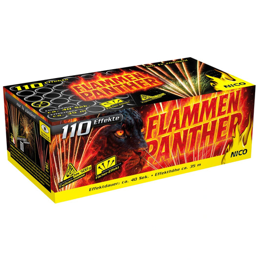 Neuheit 2026 - Flammen Panther, 110 Schuss