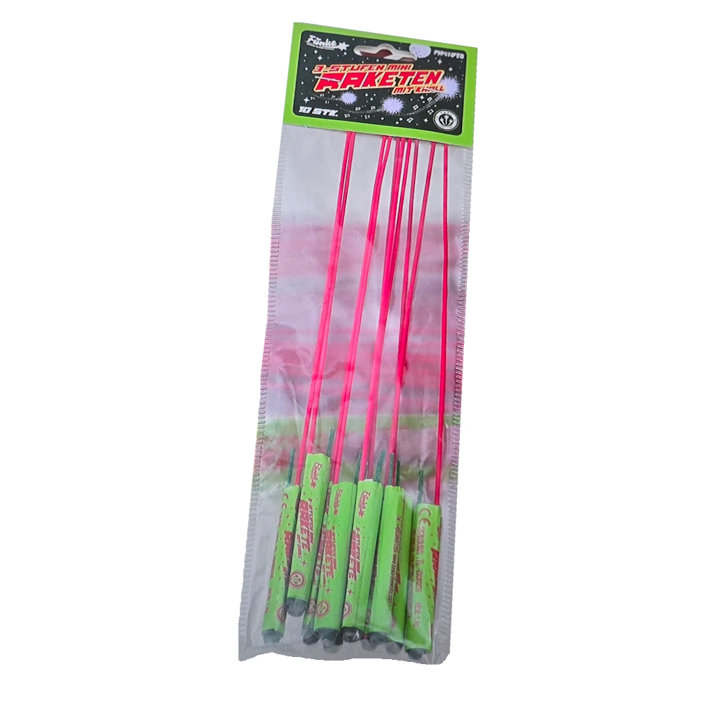 Funke 3-Stufen Mini-Raketen mit Knall